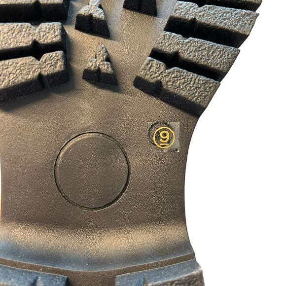 CCOCCI Women’s 9 Sutton Loafers Black Chunky Gold Chain‎ Accent Lug Academia - Picture 6 of 11